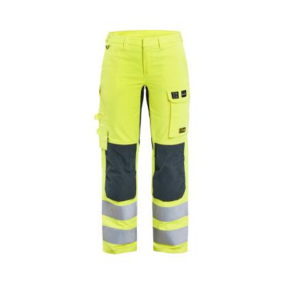 Blåkläder 7191 dame multinorm buks med stretch inherent, hi-vis gul/marineblå