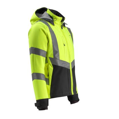 MASCOT SAFE SUPREME Blackpool softshell jakke, hi-vis gul/sort