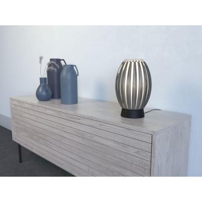 Herstal Tentacle M bordlampe, Ø21 cm, H34 cm, E27, sort/røgfarvet