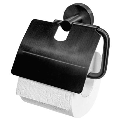 Haceka Kosmos toiletrulleholder med cover, grafit