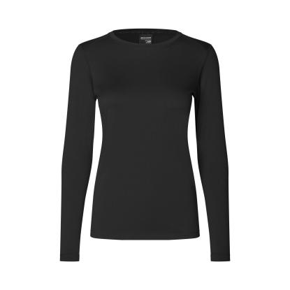 GEYSER G11003 Active T-shirt med lange ærmer, dame, sort