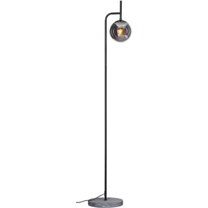 By Rydéns Boyle gulvlampe, H164 cm, glas, røgfarvet