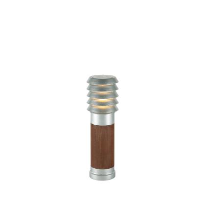 Norlys Alta Wood pullert, lille, galvaniseret/bejset træ, E27, IP65