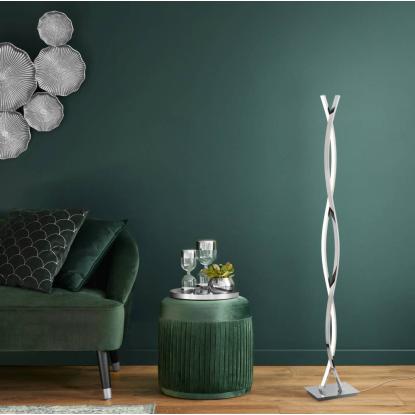 EGLO LASANA 2 LED gulvlampe, H142 cm, krom