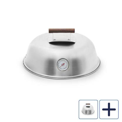 Muurikka låg med termometer til ildsted