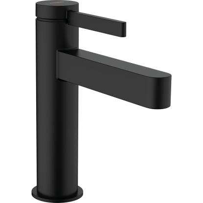 hansgrohe Finoris 110 CoolStart håndvaskarmatur med push-open bundventil, mat sort
