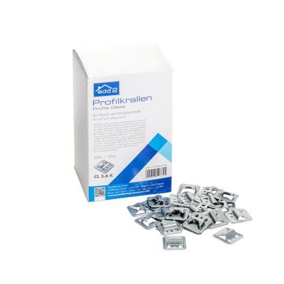 Wallmann clips til montage af loftpaneler, metal - 250 stk.