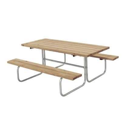 PLUS Classic bord/bænkesæt, ThermoWood®, gyldenbrun/fyr, 177 cm