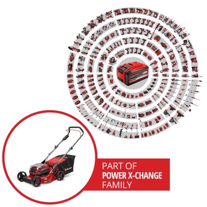 Einhell GC-CM 36/42 Li BL akku plæneklipper med 2 x 4 Ah batterier og 2 ladere - 400 m²