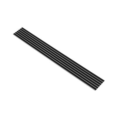 I-Wood Basic Original akustikpanel, sortmalet, grå filt og sort kerne, egefiner, 17 x 300 mm 