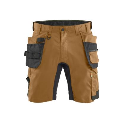 Blåkläder 1752 håndværker shorts med stretch, nougat/sort
