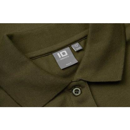 ID 0545 poloshirt med stretch, langærmet, dame, oliven