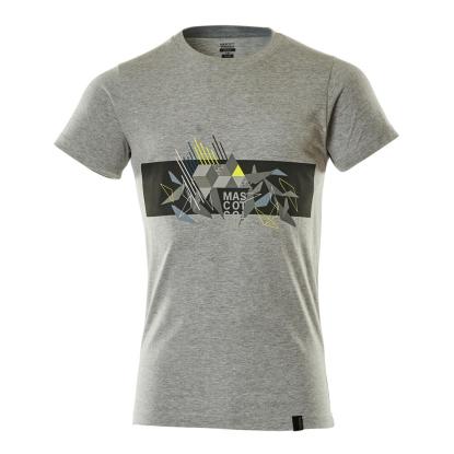 MASCOT ACCELERATE SAFE T-shirt, grå-meleret/hi-vis gul