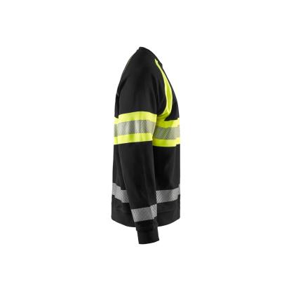 Blåkläder 3359 high vis sweatshirt, sort/hi-vis gul