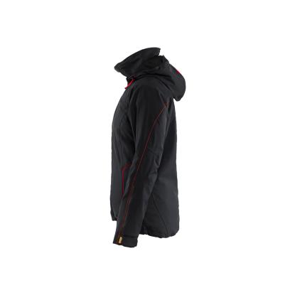 Blåkläder 4408 dame letforet vinterjakke 4-vejs stretch, sort/rød