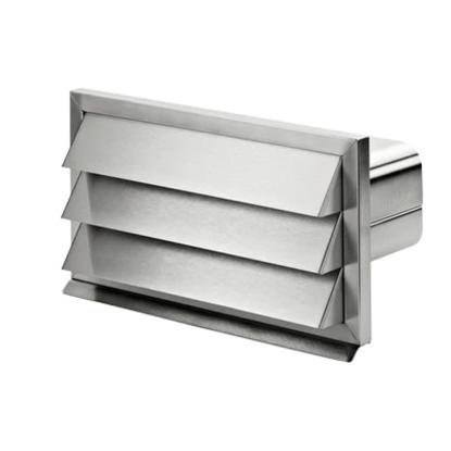 JG Nordic lamelventil med returklap, flad, stål, 89 x 222 mm