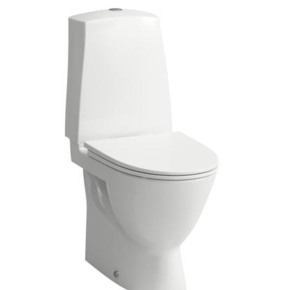 LAUFEN Pro-N toilet med skjult S-lås, hvid