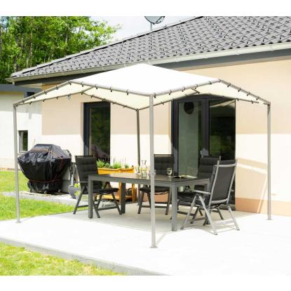 ShelterLogic Canopy Pacifica pavillon, polyester, lysegrå, 271 x 317 x 317 cm