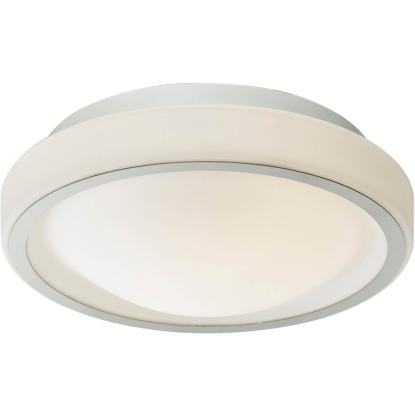 Armaturhantverk Tidan plafond, IP44, Ø30 cm, hvid/alu