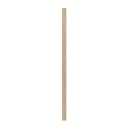 I-Wood afslutningsliste til 3-lamel akustikpanel, ubehandlet natur, beige filt og lys kerne, egefiner, 16 x 92 mm