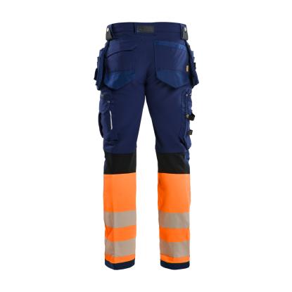 Blåkläder 1993 high vis buks 4-vejs stretch, marineblå/hi-vis orange