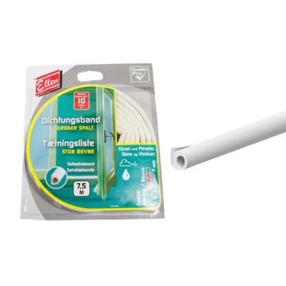 Tætningsliste flex D, brun, selvklæbende, dækker 4-6 mm - 7,5 meter