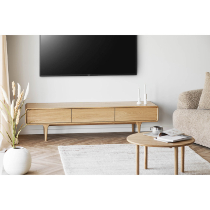 Jena sofabord, eg, Ø70 cm