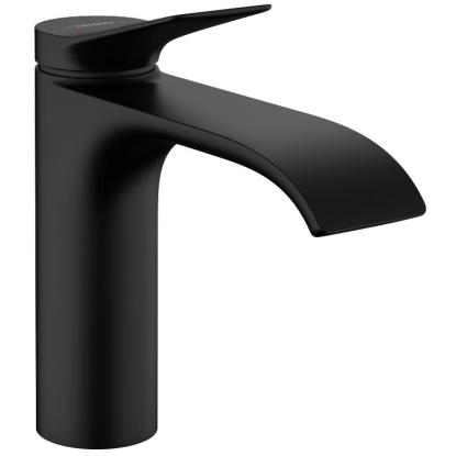 hansgrohe Vivenis 110 håndvaskarmatur med bundventil, mat sort