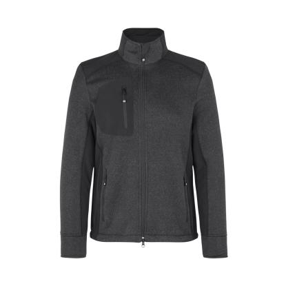 ID 0850 cardigan, strikfleece, grafit melange