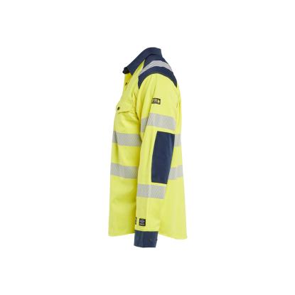 Blåkläder 3239 multinorm skjorte inherent, hi-vis gul/marineblå