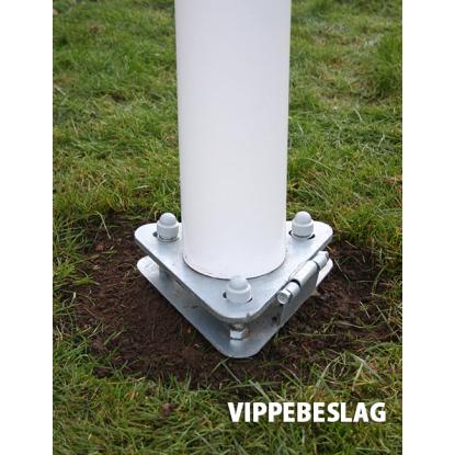 Flagstang i glasfiber med vippebeslag