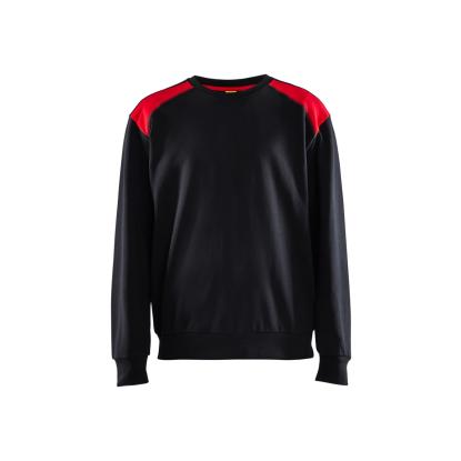 Blåkläder 3580 sweatshirt, sort/rød