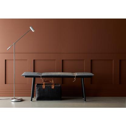 Belid Cato LED gulvlampe, H100-133 cm, GU4, dæmpbar, alu
