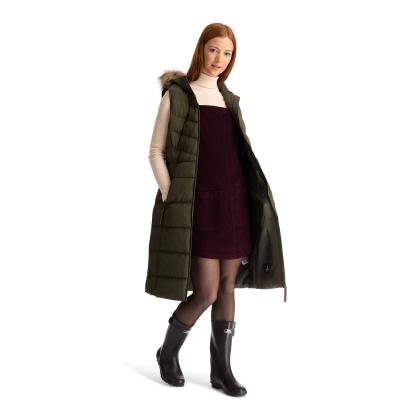 Trespass AUDREY GILET lang vest, dame, grøn