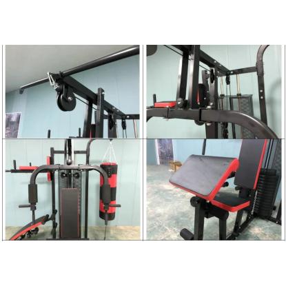 Viking Sports multigym med 68 kg vægte og boksesæk, 185 x 230 x 214 cm
