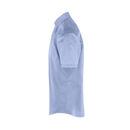 Seven Seas SS254 Fine Twill skjorte med korte ærmer, modern, lys blå