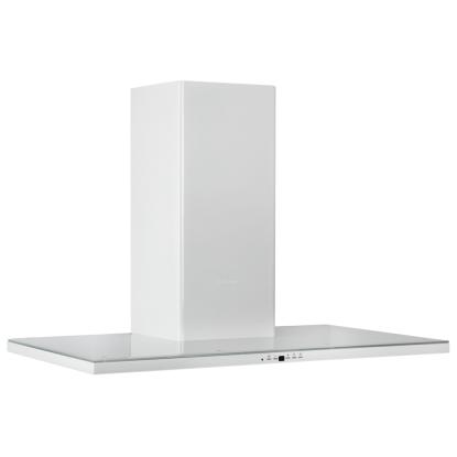 Silverline SL3122 Nordic Dark væghængt emhætte, hvid/hvid glas, 60 cm