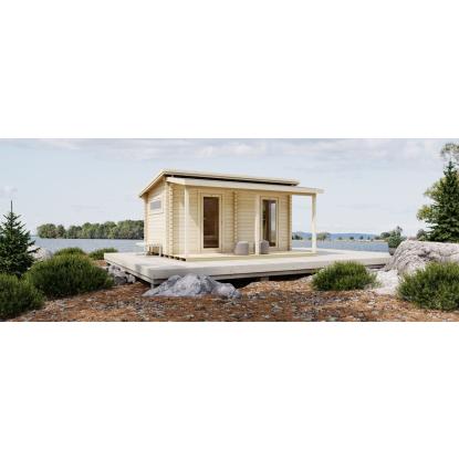 Luoman Lillevilla Kihu havehus med to rum og overdækket terrasse - 13,2 + 7,4 m²