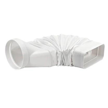 JG Nordic aftrækskanal rund til flad, flexsystem, Ø150/89 x 222 mm