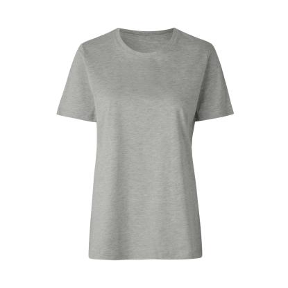 ID 0553 T-shirt, økologisk, dame, lys grå melange