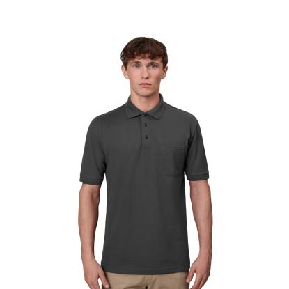 ID PRO Wear 0320 poloshirt med lomme, koks grå