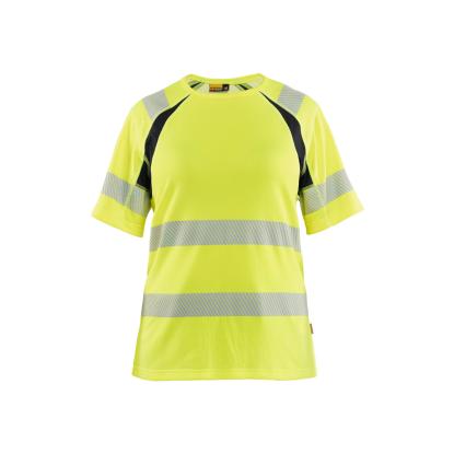 Blåkläder 3503 dame high vis t-shirt, hi-vis gul/sort