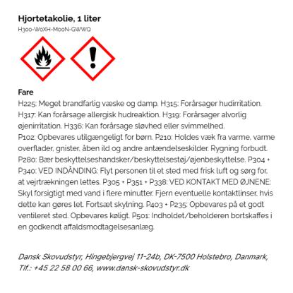 RYOM hjortetakolie - 1 liter