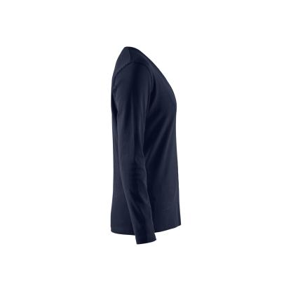 Blåkläder 3301 dame t-shirt lang ærme, mørk marineblå