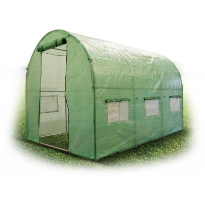 Drivhus, plast, grøn, 300 x 200 cm - 6 m²
