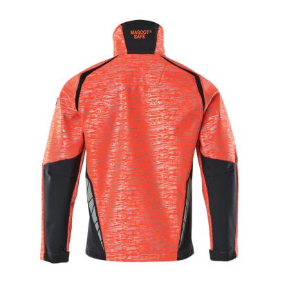 MASCOT ACCELERATE SAFE softshell jakke, hi-vis rød/mørk marine