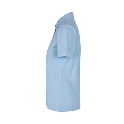ID 0587 poloshirt, økologisk, dame, lys blå