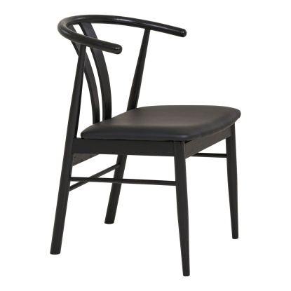 Artenara spisebordsstol, eg, sort