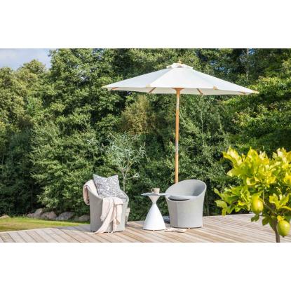 Venture Design Cerox parasol, natur/hvid, Ø270 cm