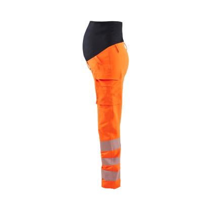 Blåkläder 7100 graviditets high vis buks 4-vejs stretch, hi-vis orange/sort